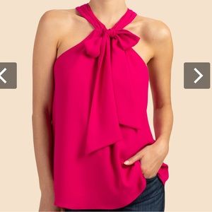 Trina Turk Pink Halter Verge Top